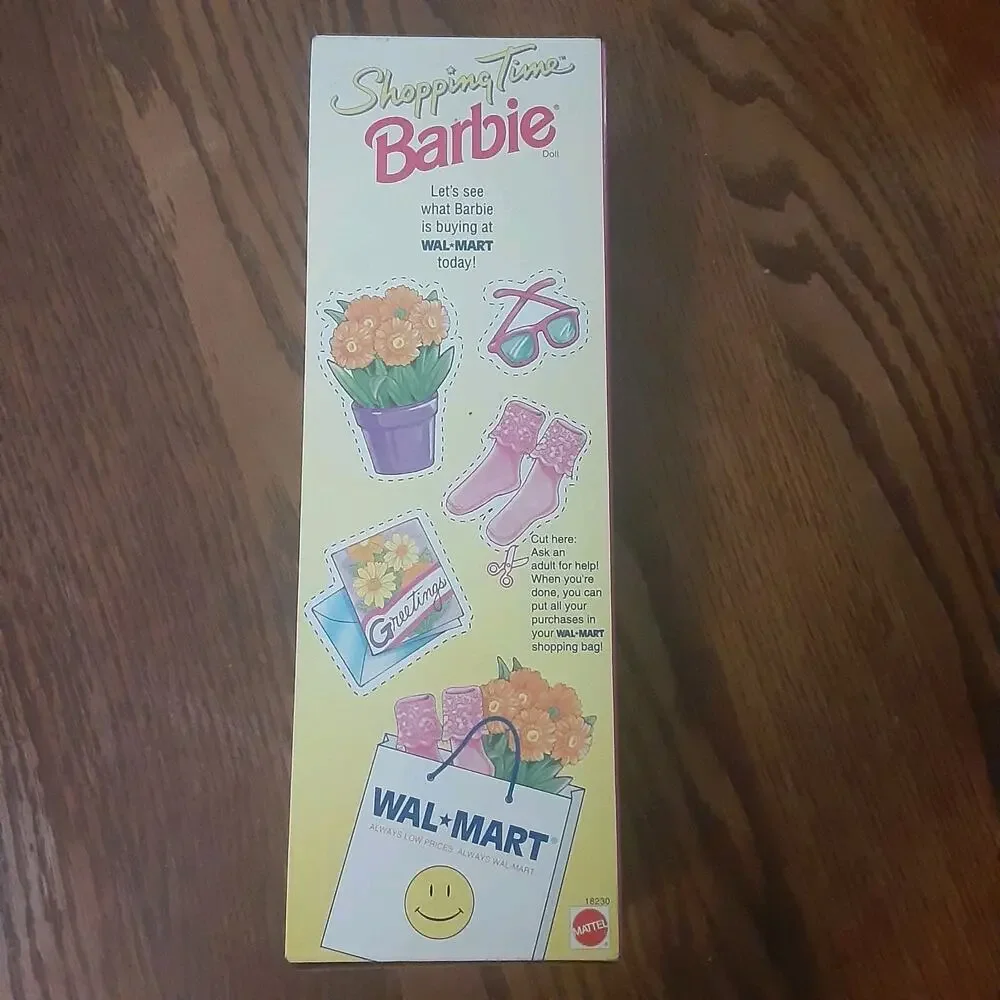 Vtg 90s Wal-Mart Shopping Time Barbie Mattel 18230 Special Edition 1997